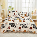 Axyaa Nordic Flower Print Plush Flannel Blanket, Soft Throw for Sofa Couch Bed