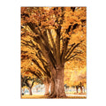 Autumn Forest Squirrel Landscape Canvas Wall Art Print Home Decor by Axyaa