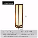 Axyaa Japanese Solid Wood LED Floor Lamp for Living Room Bedroom Tea Table Lighting
