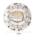 Axyaa Ceramic Sun Hanging Plate 10 Inches European Art Wall Decoration