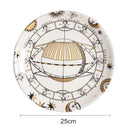 Axyaa Ceramic Sun Hanging Plate 10 Inches European Art Wall Decoration