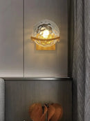 Axyaa LED Glass Sphere Wall Lamp for Bedroom Living Room Lighting