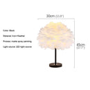 Axyaa Nordic Feather Floor Lamp LED Decorative Standing Light