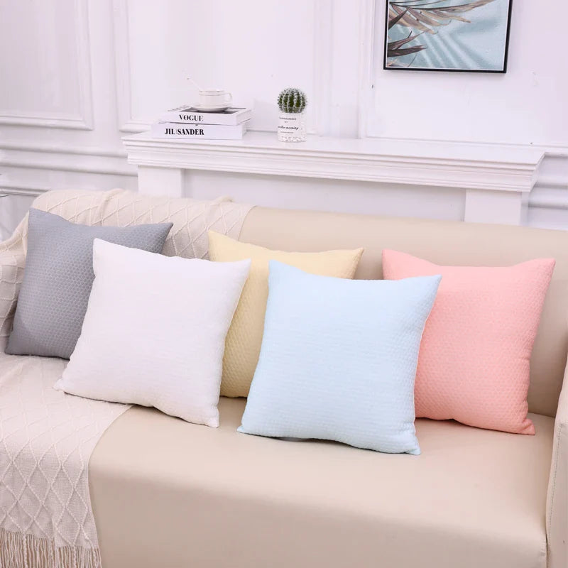 Axyaa Summer Ice Silk Cushion Covers 45x45cm - Soft & Cooling Home Decor Pillowcases