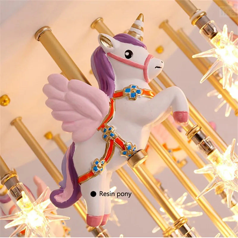Axyaa Star Animal Ceiling Light for Kids Rooms - Kawaii Room Decor