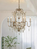 Axyaa High Living Room Dining Crystal Lamp Duplex Villa Light Luxury