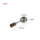 Axyaa Wooden Measuring Spoon Scoop Household Kitchen Tool with Long Handle
