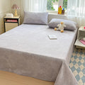 Axyaa Cotton Coarse Cloth Bed Sheet Set, Soft Mat & Quilt - Single/Double, Print, Washable