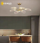 Axyaa Nordic Flush Mount Chandelier for Stylish Ceiling Lighting in Various Rooms