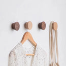 Axyaa Wooden Coat Hook Hat Key Holder Bathroom Rack Wall Mounted Storage