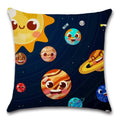 Solar System Sun Planet Print Cushion Cover 45X45CM for Axyaa Brand