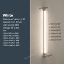 Axyaa Waterproof Outdoor LED Wall Light for Garden Porch - IP65, Long Strip, Wrought Iron