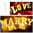 LED Night Light Alphabet Letter Number Lamp Luminous for Home Decor Axyaa