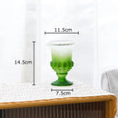 Axyaa Goblet Glass Vase: Elegant Desk Decor for Hydroponics, Flowers, and Artificial Floral Display