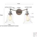Axyaa Vintage Industrial Wall Light with Pull Chain Switch