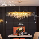 Axyaa Luxury Crystal Chandelier: Modern Tree Branch Design for Bedroom and Living Room Lighting