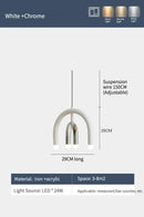 Axyaa Rainbow U Pendant Light - Living Dining Chandelier
