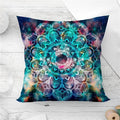 Axyaa Mandala Sun Moon Pillowcase: Bohemian Sofa Cushion Cover