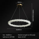 Axyaa Crystal Chandelier for Living Room - Modern Indoor Lighting Fixture