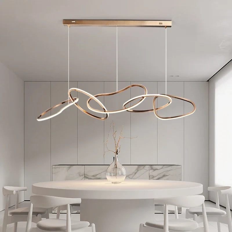 Axyaa Stainless Steel Pendant Chandelier for Modern Home Decor