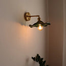 Axyaa Vintage Glass LED Wall Light Fixture for Bathroom Mirror Elegant Bedroom Bedside Lamp