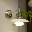 Axyaa Glass Wall Lamp: Danish Design, E27 Light for Bedroom, Living Room & Corridor
