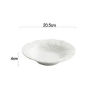 Axyaa Stone Pattern Ceramic Plate Set - Specialty Tableware