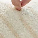 Axyaa Geometric Cream Style Carpet, Wabi Sabi Bedroom Rug