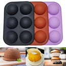 Axyaa Silicone Chocolate Sphere Mold 6-Cavity Baking Tools & Non-Stick Cylinder Cookie Kit