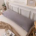 Axyaa Double Long Pillowcase Set of 2, 48x150 Size, Cotton Linen Blend