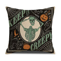 Axyaa Halloween Fun Linen Pillowcase Cojines Home Sofa Decoration Covers