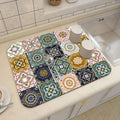 Ethnic Printed Coffee Draining Mat by Axyaa: Super Absorbent & Quick Drying Rug