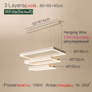 Axyaa Modern LED Chandelier Pendant Light Fixture for Living Room Dining Room