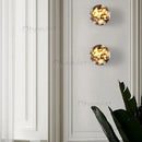 Axyaa Marble Stone Cylinder Wall Lamp LED Light for Bedroom Living Room Hallway