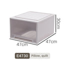 Axyaa Closet Organizer Storage Bins with Lid: Desktop Box for Clothes, Socks, Underwear