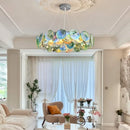 Axyaa Rainbow Glass Pendant Light for Living Room Dining Bedroom LED