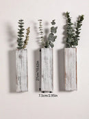 Axyaa Wooden Wall Planters for Indoor Plants and Flower Decor in Bedroom/Living Room