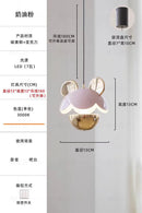 Axyaa LED Children's Room Pendant Light: Creative Girl Bedroom Hanging Lamp