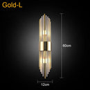 Axyaa Black Crystal Minimalist Wall Lamp Luxury Lighting