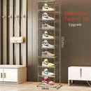 Axyaa Clear Stackable Shoe Storage Organizers - Sneaker Holder Rack Bin