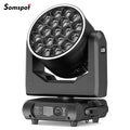 Axyaa 19x15W RGBW LED Moving Head Beam Focusing Light for Disco Bar Party