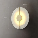 Axyaa Copper Marble LED Wall Light for Modern Luxury Living Room Decor