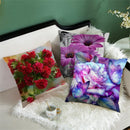 Axyaa Floral Cushion Cover - Sunflower Rose Dandelion Decorative Pillowcase