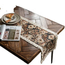 Jacquard Sunflower Tassel Table Runner for American Party Decor - Axya