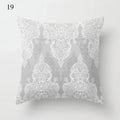 Axyaa Grey Family Pillowcase Square Cushion Cover for Home Office