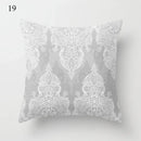 Axyaa Grey Family Pillowcase Square Cushion Cover for Home Office