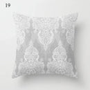 Axyaa Grey Family Pillowcase Square Office Cushion Cover