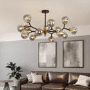 Axyaa Nordic Glass Ball LED Ceiling Chandelier for Living Room, Bedroom, Dining Room