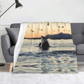 Axyaa Killer Whale Orca Ultra Soft Throw Blanket for Home Bed Couch