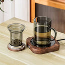 Axyaa Heat Resistant Glass Tea Cup with Strainer Infuser Pot Set